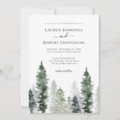 Invitation Mariage rustique neutre Sage vert (Devant)