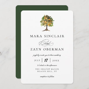Invitation Mariage rustique Orange Grove