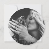 Invitation Mariage rustique photo Fiançailles Wood Grain (Dos)