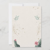 Invitation Mariage Rustique Photo Florale Moderne (Dos)