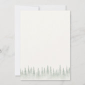 Invitation Mariage rustique Sage Green Mountain (Dos)