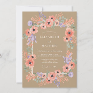 Invitation Mariage rustique si enchanteur