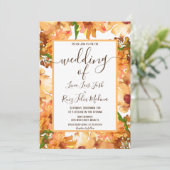 Invitation Mariage rustique verdoyant d'automne (Debout devant)
