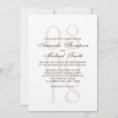 Invitation Mariage rustique vintage (Devant)