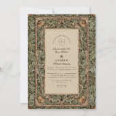 Invitation Mariage rustique Vintage Acorn (Devant)