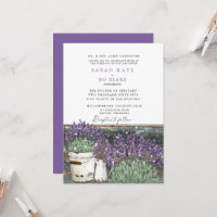 Mariage Rustique Vintage Lavande Bois & Lumières
