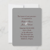 Invitation Mariage rustique western country pot mason toile d (Dos)