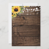 Invitation Mariage Rustique Western Save the Date (Dos)