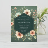 Invitation Mariage Sage Blush Chiaroscuro (Debout devant)