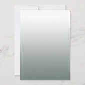 Invitation Mariage Sage vert bordeaux bogo florales (Dos)