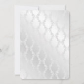 Invitation Mariage Sage Vert Ruban Dans Le Coeur Sur Satin (Dos)