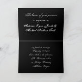 Invitation Mariage saloon western campagne rustique (Intérieur)