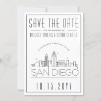 Mariage San Diego | Skyline stylisée Enregistrer l