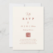 Invitation Mariage sauvage Boho d'automne (Dos)