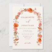 Invitation Mariage sauvage Boho d'automne (Devant)