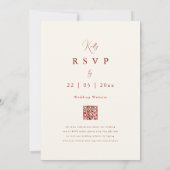 Invitation Mariage sauvage Boho d'automne (Dos)