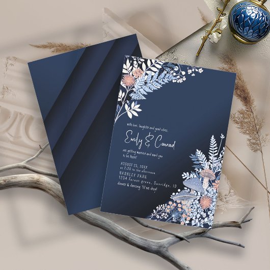 Invitation Mariage sauvage et capricieux ID1110