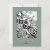 Invitation Mariage Sauvez la date Eucalyptus Green Botanical (Dos)