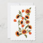 Invitation Mariage scandinave de Bohème rustique inspiré par  (Dos)