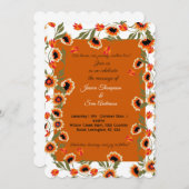 Invitation Mariage scandinave de Bohème rustique inspiré par  (Devant / Derrière)