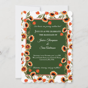 Invitation Mariage scandinave de Bohème rustique inspiré par 