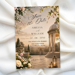 Invitation Mariage scénique esthétique 