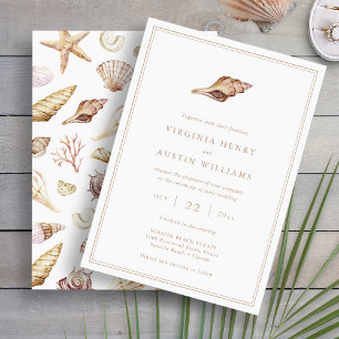 Invitation Mariage Seashell