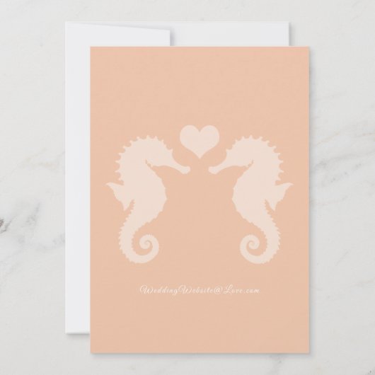 Invitation Mariage Seaside Sparkle et Sunset Dreams (Dos)