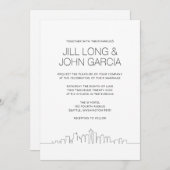 Invitation Mariage Seattle (Devant / Derrière)