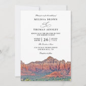 Invitation Mariage SEDONA Destination Skyline Boho Code QR (Devant)