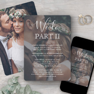 Invitation Mariage Séquentiel 2 Photo Nous Faisons Partie II
