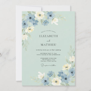 Invitation Mariage Sérénité de Prairie Vert Sage