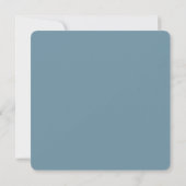 Invitation Mariage Shabby Chic Fleurs Bleues (Dos)