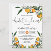 Invitation Mariage Shower Oranges et Citron (Devant)