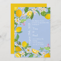 Mariage sicilien de citron bleu méditerranéen