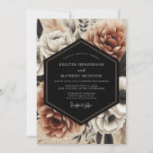 Invitation Mariage Sienne Bloom Moody (Devant)