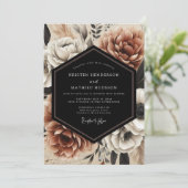 Invitation Mariage Sienne Bloom Moody (Debout devant)