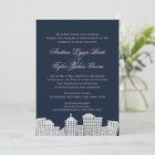 Invitation Mariage Silhouette de Big City (Debout devant)