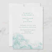 Invitation Mariage Silhouette de Chardon Écossais Vert Menthe (Devant)