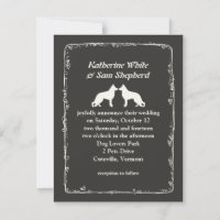 Mariage Silhouettes de Berger Blanc Allemand