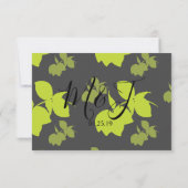 Invitation Mariage Silo Citron Citron Vert Motif Gris Sans Co (Dos)