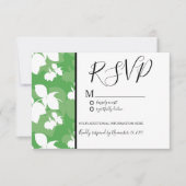 Invitation Mariage Silo Citron Vert Motif Vert Sans Couture (Devant)