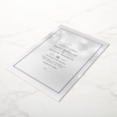 Invitation Mariage Silver Bokeh Foil (Rotation)