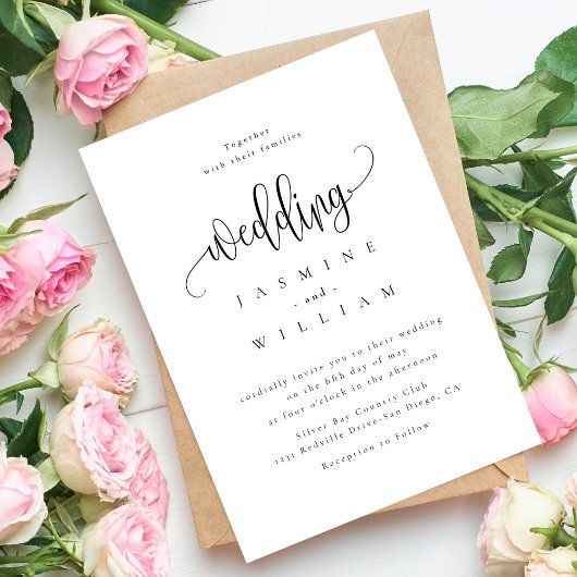Invitation Mariage simple