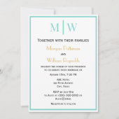 Invitation Mariage simple 2 initial lun VS do-it-yourself cou (Devant)