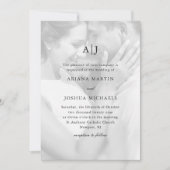 Invitation Mariage simple à deux photos avec superposition (Devant)