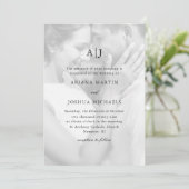 Invitation Mariage simple à deux photos avec superposition (Debout devant)