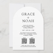 Invitation Mariage simple avec typographie classique, photo e (Devant)