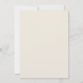 Invitation Mariage Simple Beige Minimaliste (Dos)