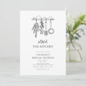 Invitation Mariage Simple Cuisine Moderne (Debout devant)
